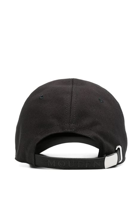 Cappello Da Baseball Nero Con Logo Bianco ALEXANDER MCQUEEN | 828182-4105Q1078